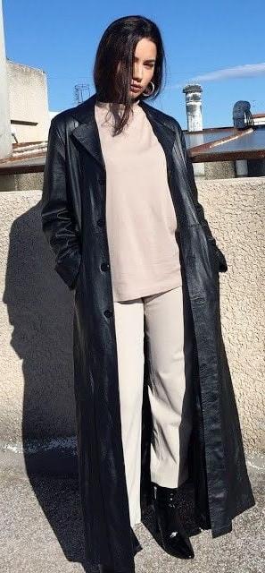 25P Black Leather Coat 6 - by Redbull18