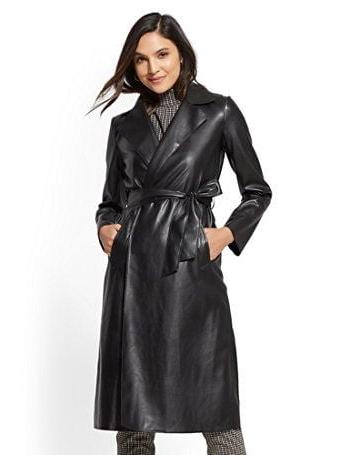 25P Black Leather Coat 6 - by Redbull18
