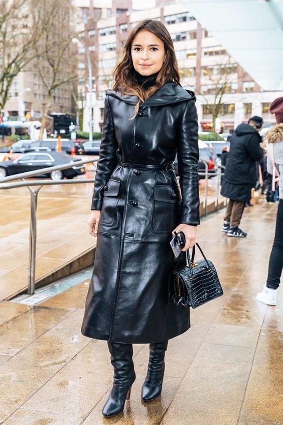 25P Black Leather Coat 6 - by Redbull18