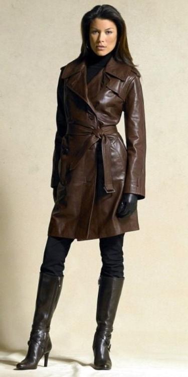 25P Brown Leather Coat 3 - by RedBull18