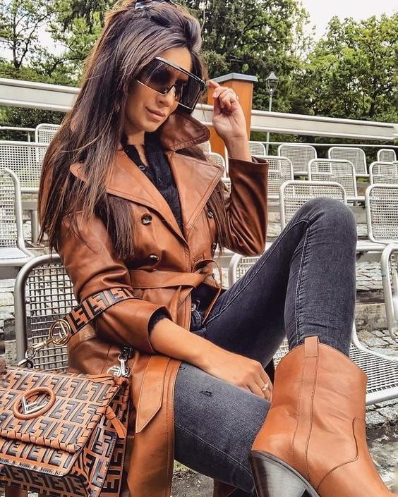 25P Brown Leather Coat 3 - by RedBull18