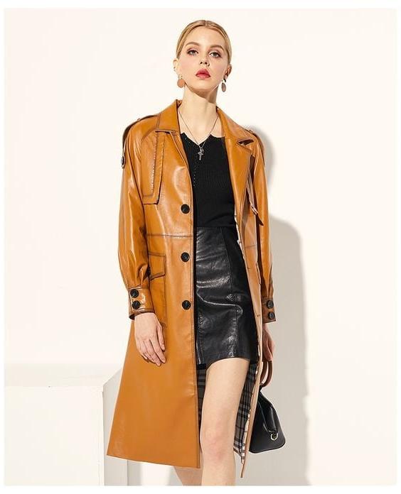 25P Brown Leather Coat 3 - by RedBull18
