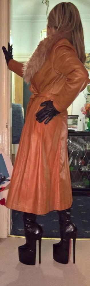 25P Brown Leather Coat 3 - by RedBull18