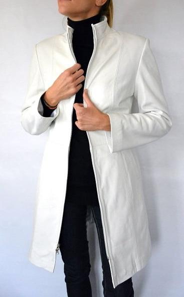 16P White Leather Coat 2 - by Redbull18