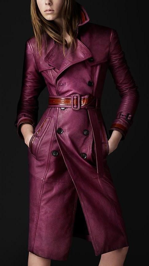 17P Purple and Pink Leather Coat 2 - by Redbull18