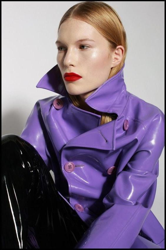 17P Purple and Pink Leather Coat 2 - by Redbull18