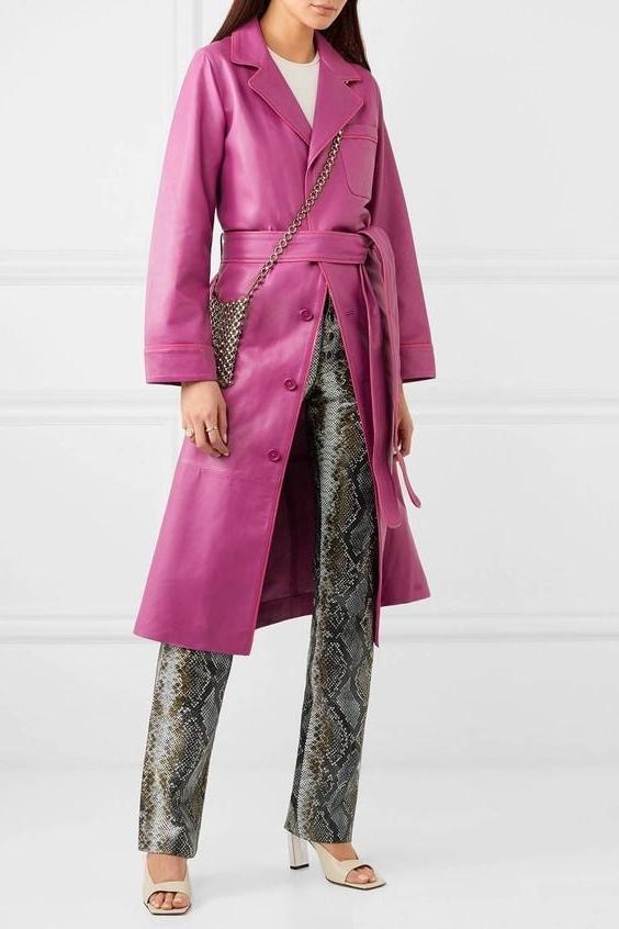 17P Purple and Pink Leather Coat 2 - by Redbull18