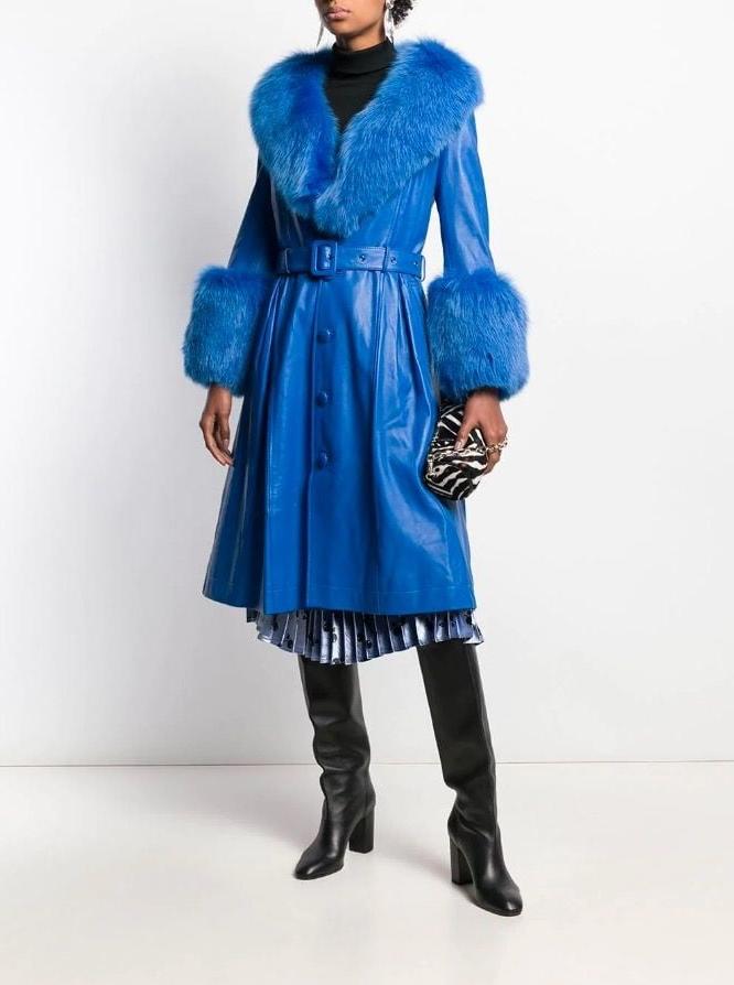 7P Blue Leather Coat 2 - by RedBull18