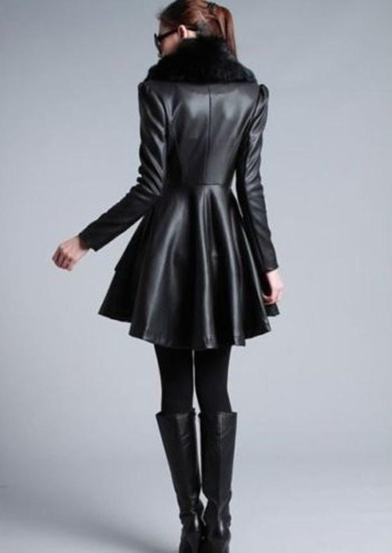 25P Black Leather Coat 5 - by Redbull18