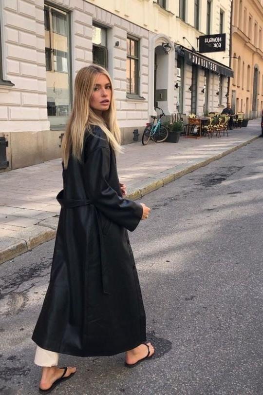 25P Black Leather Coat 5 - by Redbull18
