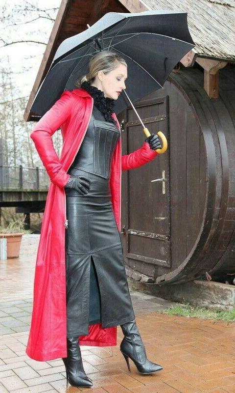 25P Red Leather Coat 4 - by RedBull18