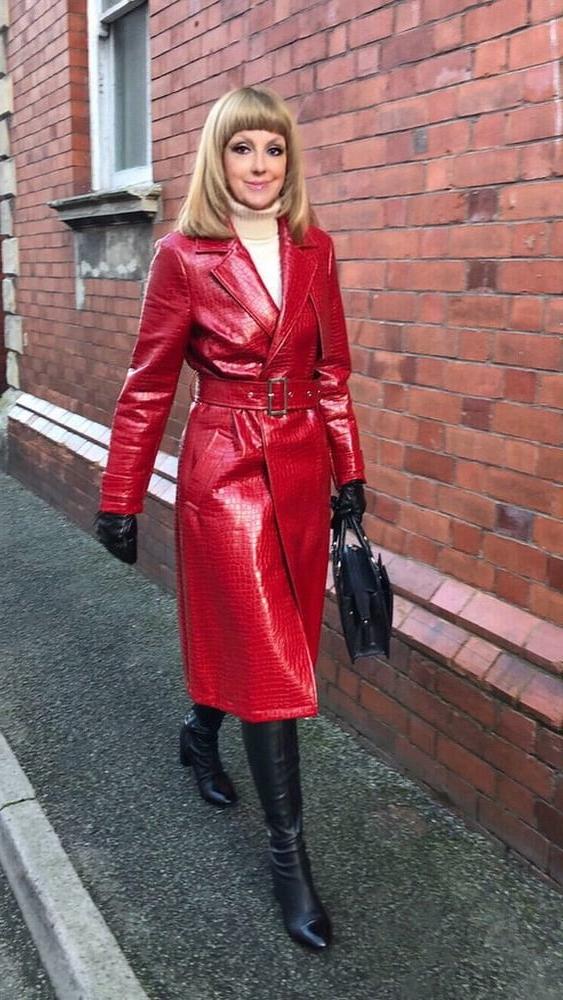 25P Red Leather Coat 4 - by RedBull18