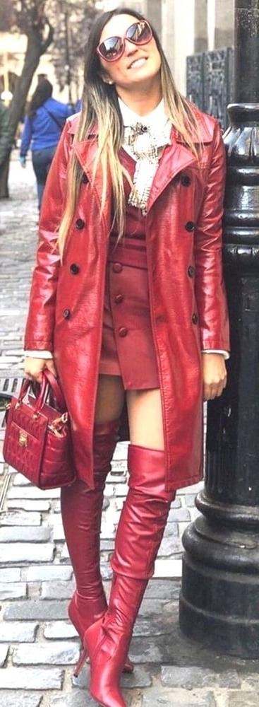 25P Red Leather Coat 4 - by RedBull18