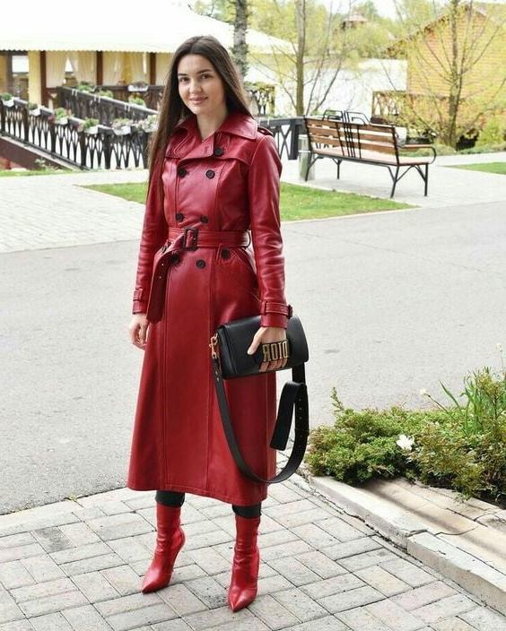 25P Red Leather Coat 4 - by RedBull18