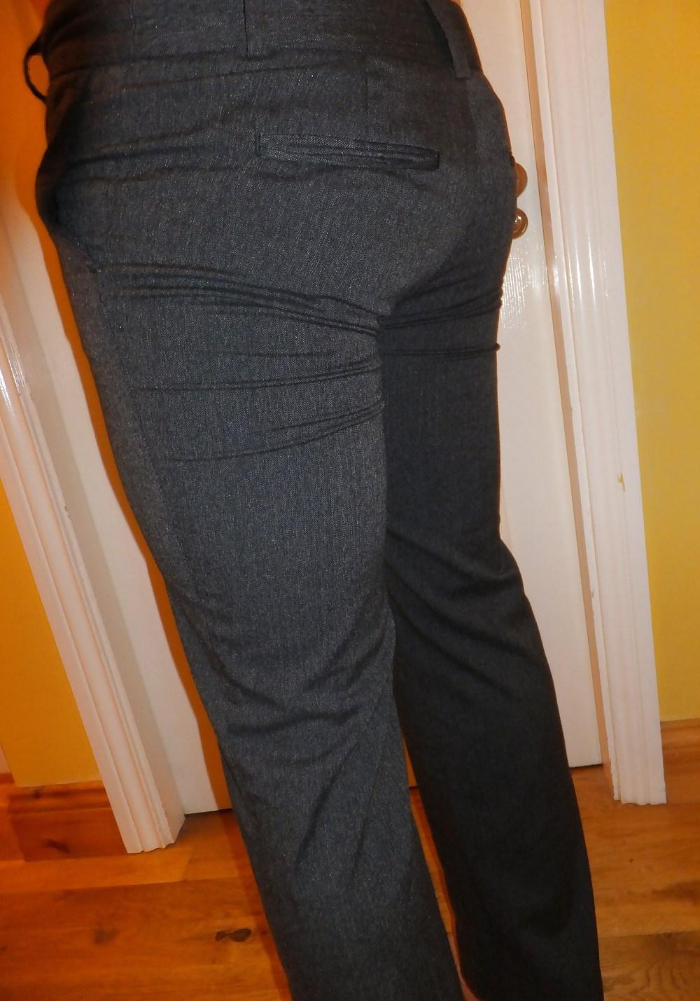 12P Me wearing my girlfriend's tight pants and high heels
