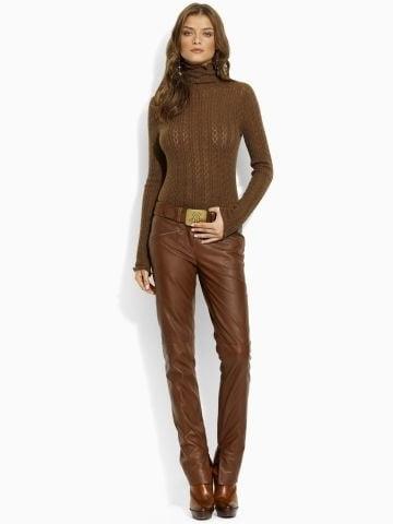 25P Brown Leather Pants 3 - by Redbull18