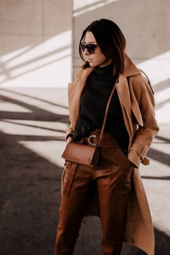 25P Brown Leather Pants 3 - by Redbull18