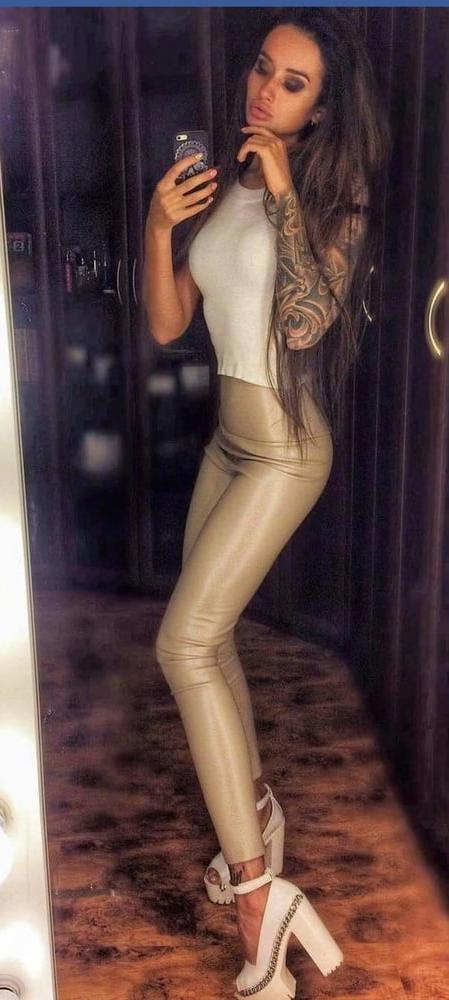 25P Brown Leather Pants 3 - by Redbull18
