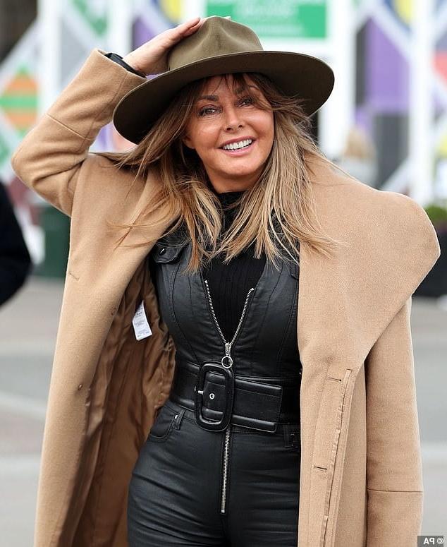 11P Carol Vorderman Leather Jumpsuit