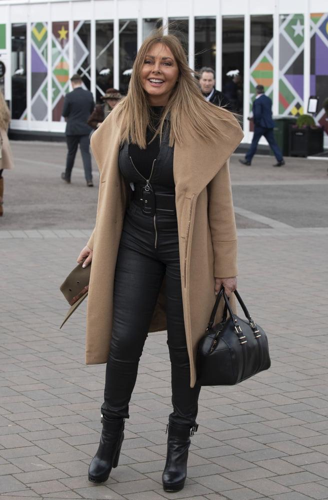 11P Carol Vorderman Leather Jumpsuit