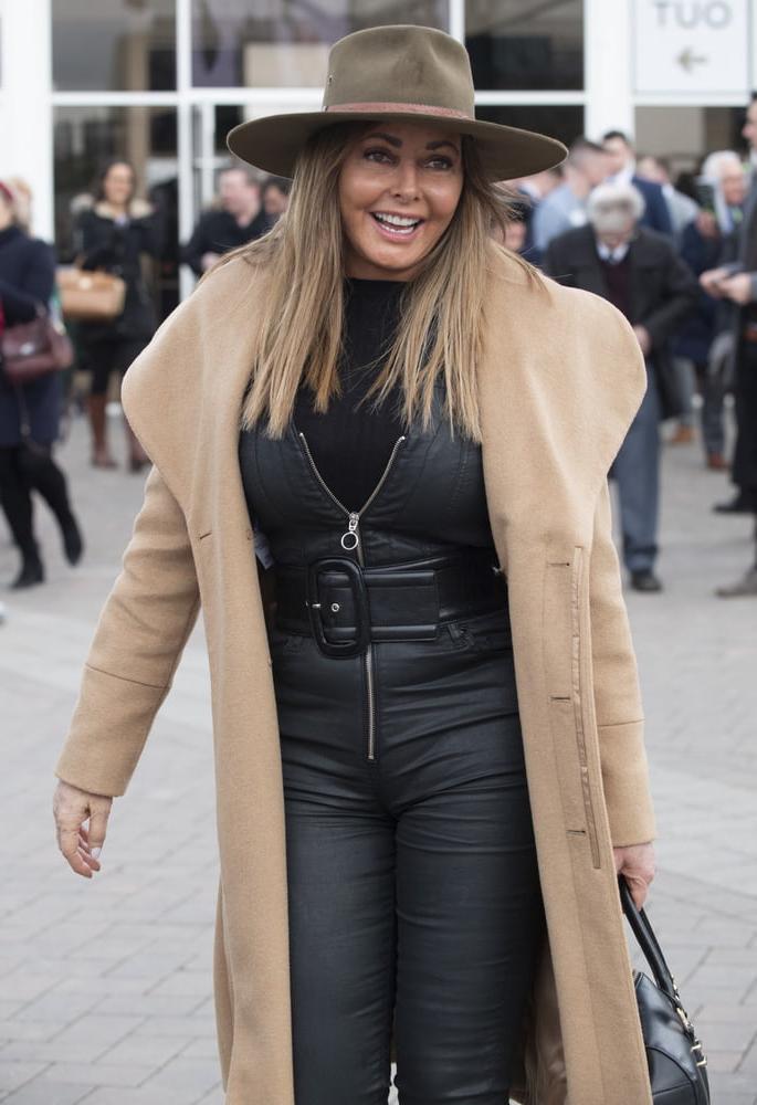 11P Carol Vorderman Leather Jumpsuit