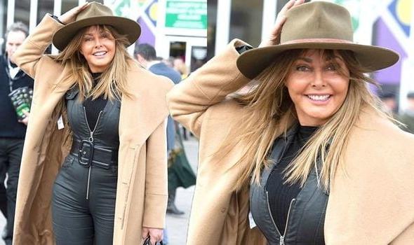 11P Carol Vorderman Leather Jumpsuit