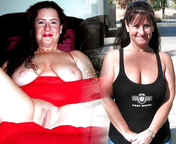 25P Mature milf dressed undressed 2