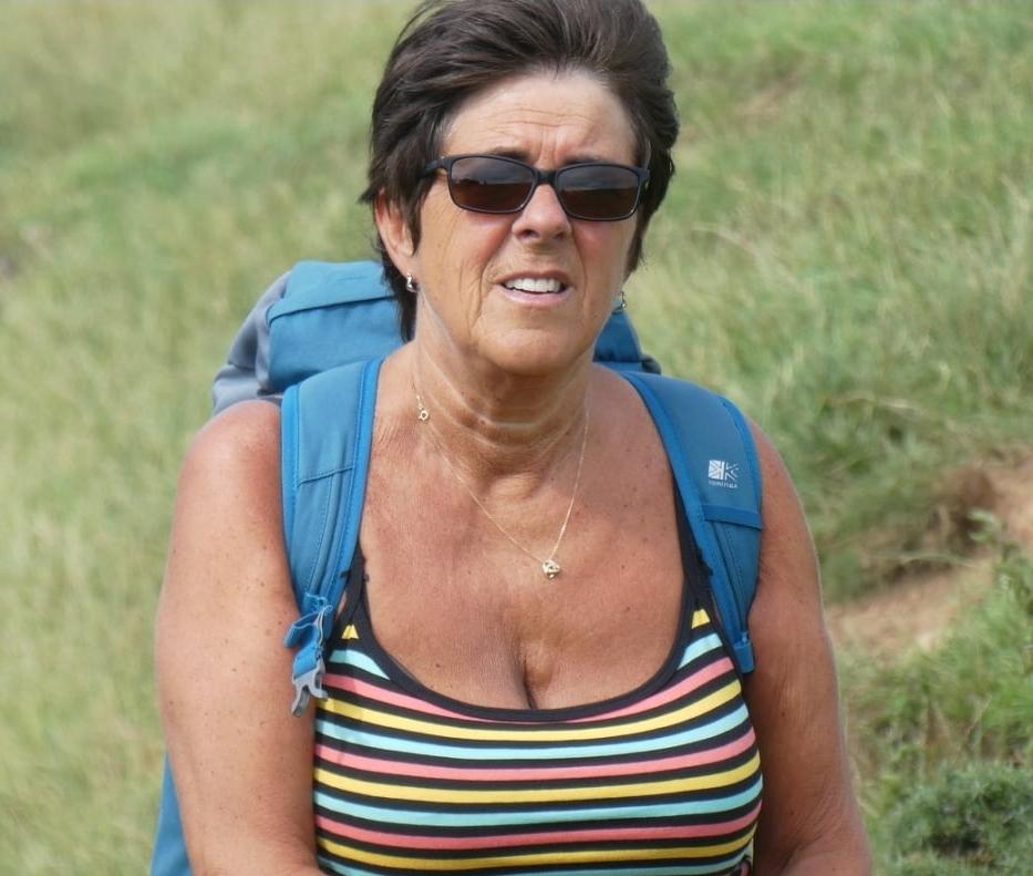 21P Big Boobed Amateur 60+ GILF Flashing and Sunbathing