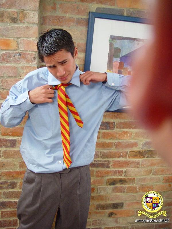 25P Angel gets a thorough strip search by the headmaster