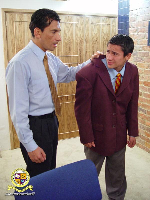 25P Angel gets a thorough strip search by the headmaster
