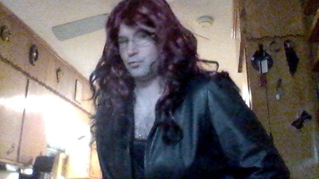 10P Leather and long wig with Misty 120s