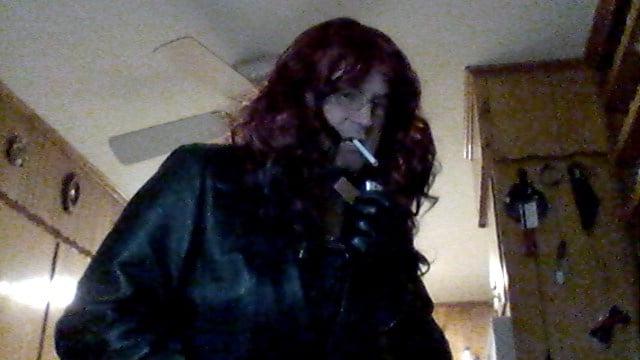 10P Leather and long wig with Misty 120s