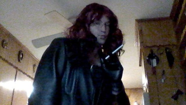 10P Leather and long wig with Misty 120s