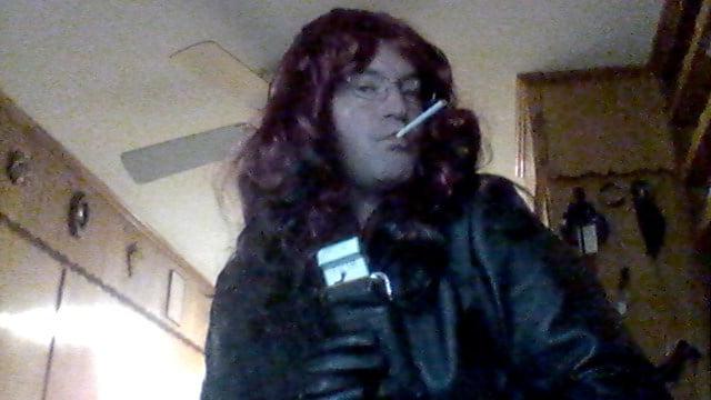 10P Leather and long wig with Misty 120s