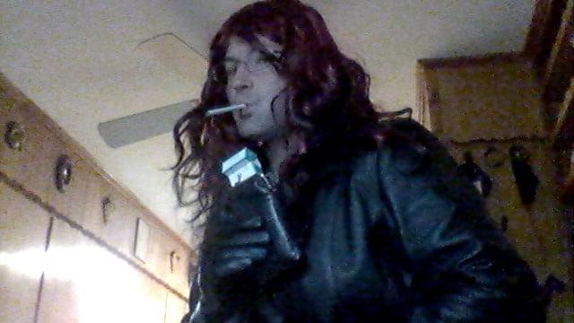 10P Leather and long wig with Misty 120s