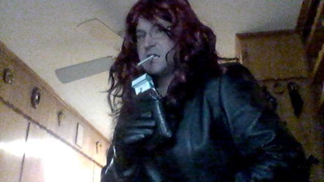 10P Leather and long wig with Misty 120s