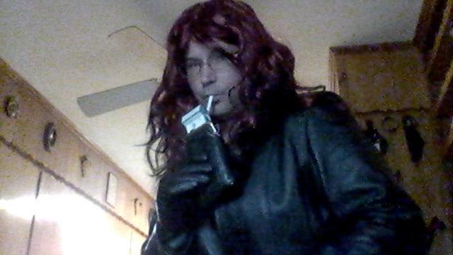 10P Leather and long wig with Misty 120s