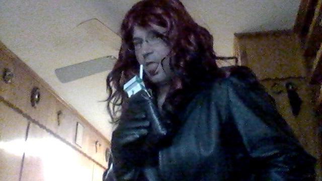 10P Leather and long wig with Misty 120s