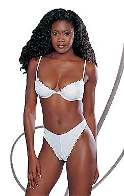 25P KEY - posing in white lingerie and nylons 02