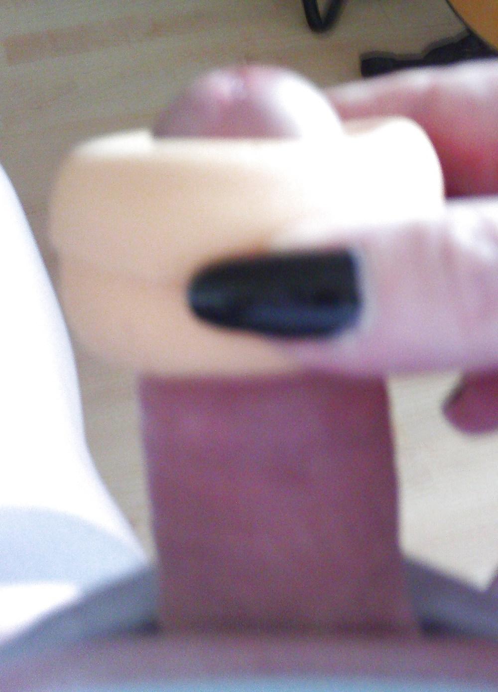 25P Enjoying my cock collar