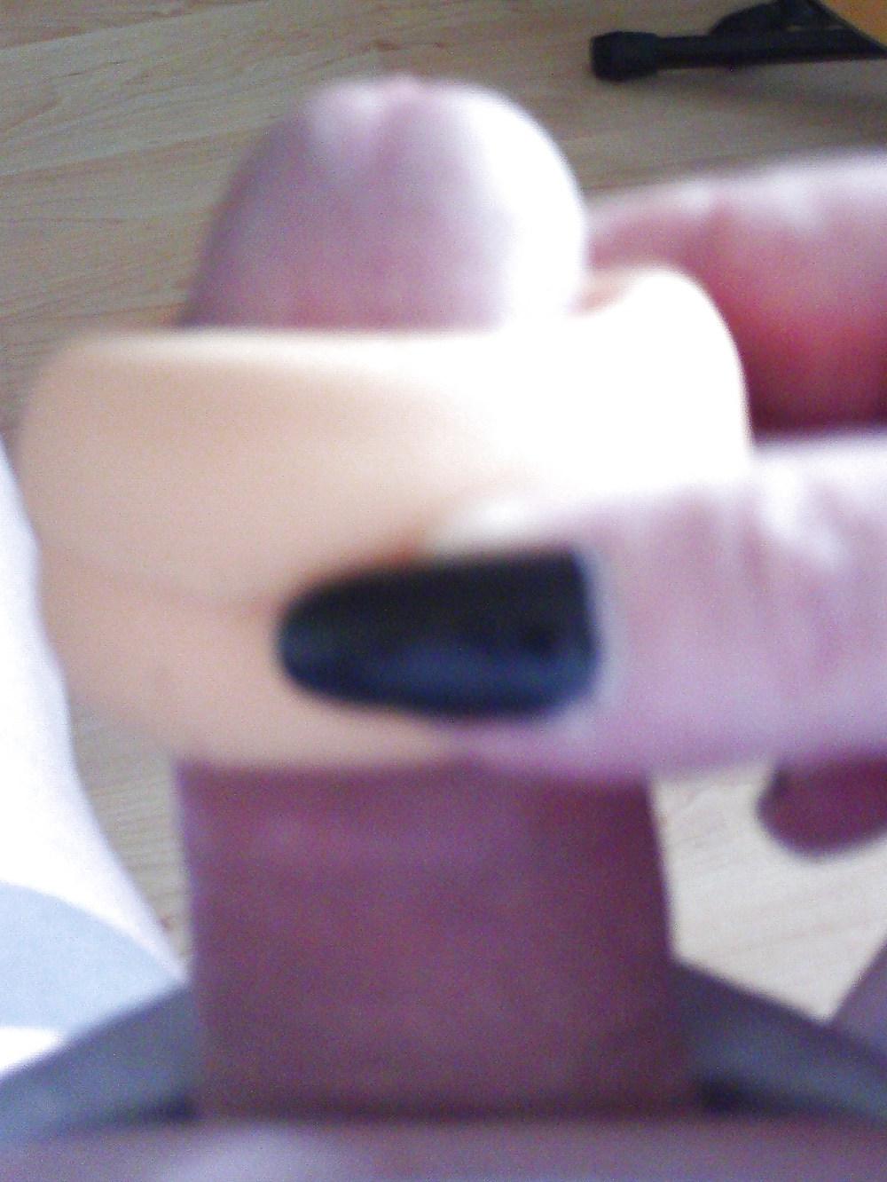 25P Enjoying my cock collar