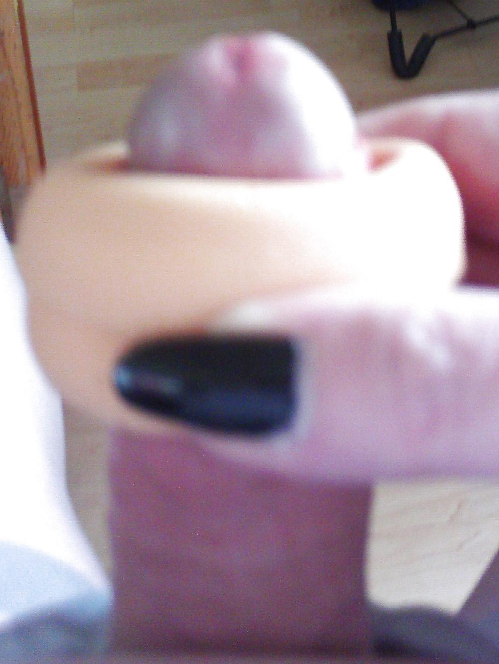 25P Enjoying my cock collar