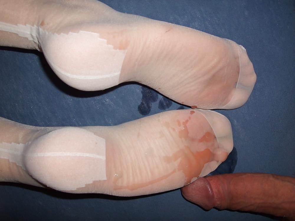 8P Sperma auf Nylon!