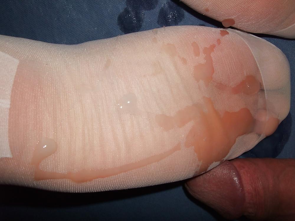 8P Sperma auf Nylon!
