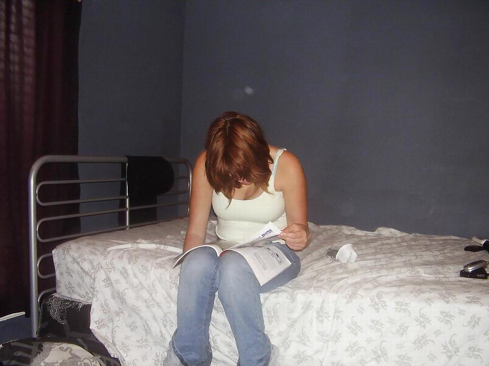 22P Busty Redhead Woman
