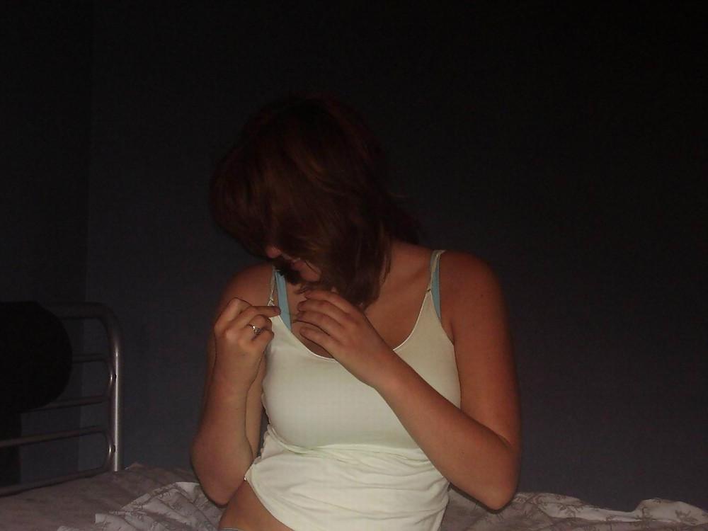 22P Busty Redhead Woman