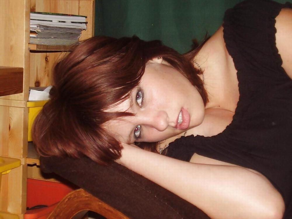 22P Busty Redhead Woman
