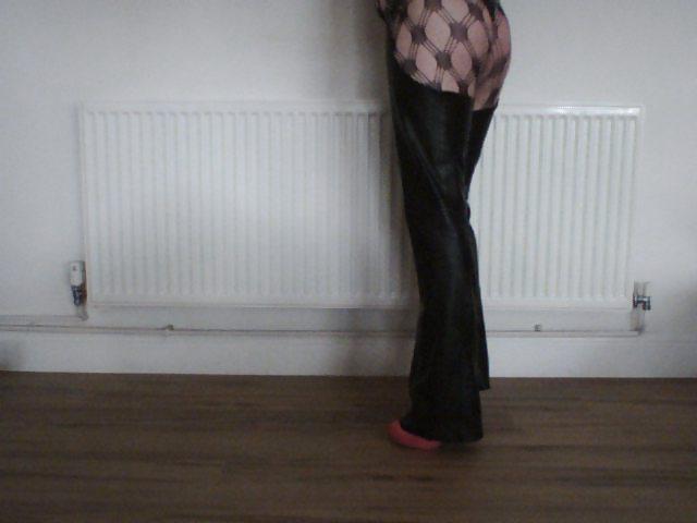 7P Leather chaps . my xtina aguilera look lol
