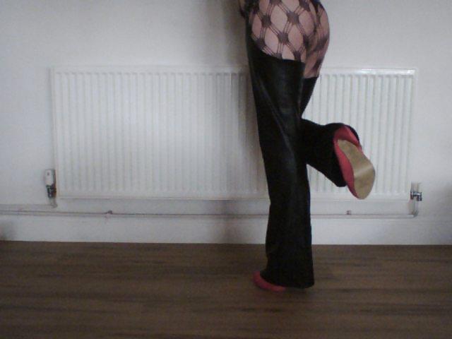 7P Leather chaps . my xtina aguilera look lol
