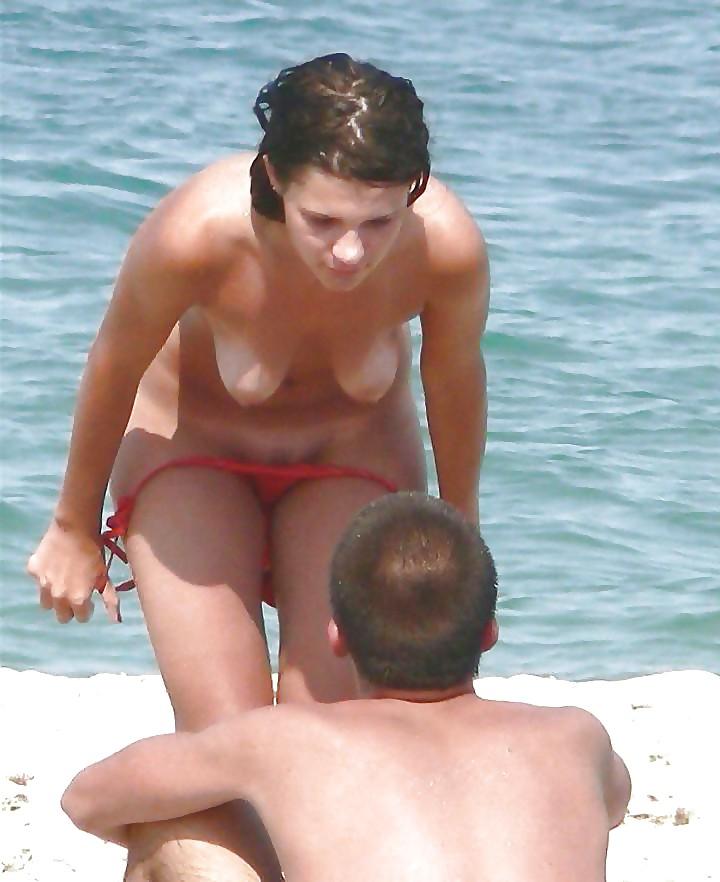 25P Hot Tits at the Beach 33
